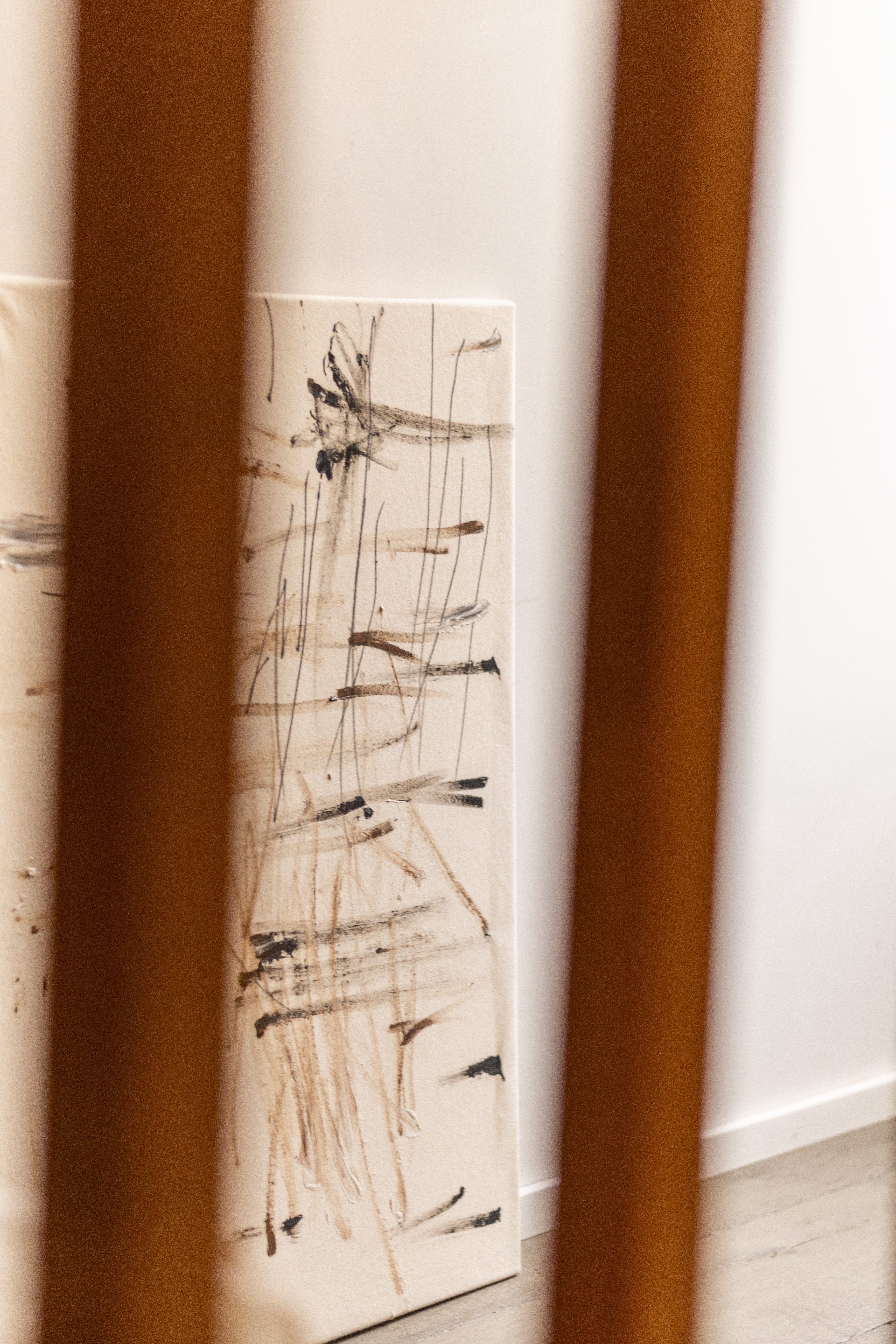 Minimalist Ibiza-inspired textures and architecture, warm beige tones.